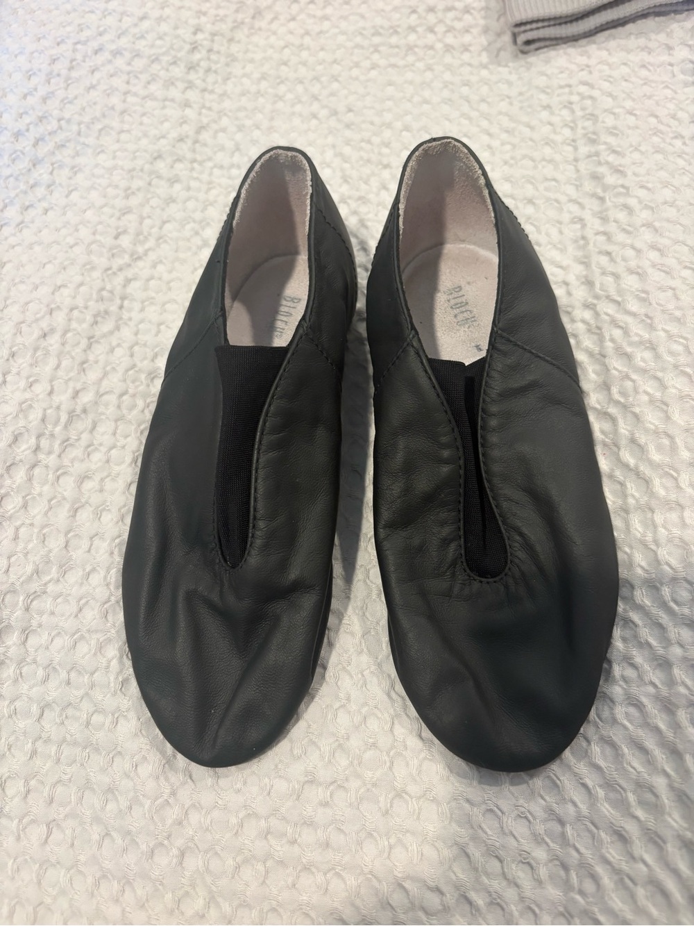 Bloch size 1 Black Leather Kids Jazz Shoes